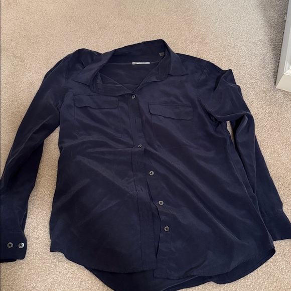 equipment blue button down - Picture 2 of 6